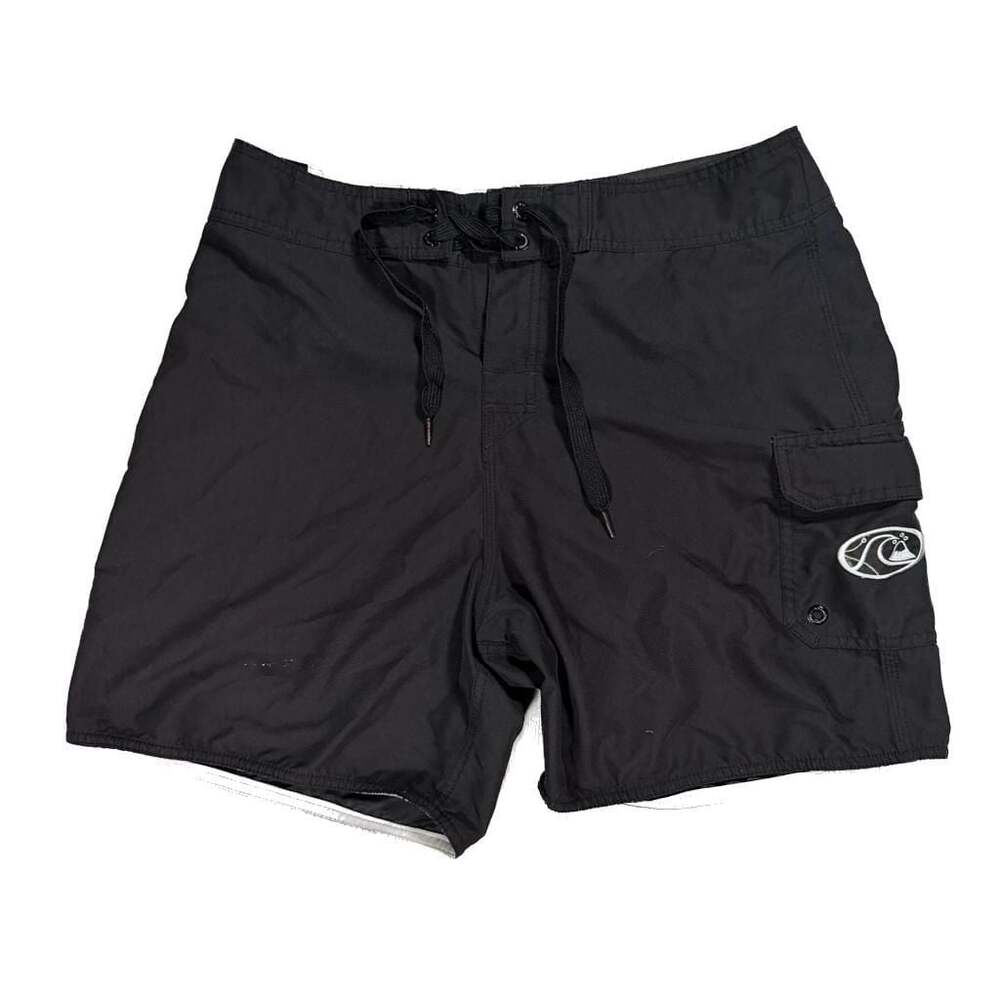 Quiksilver Edition Men's Black Board Shorts with Cargo Pocket